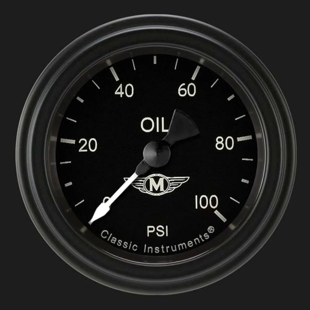 Moal Bomber 2 1_8_ Oil Pressure Gauge MA181BLF